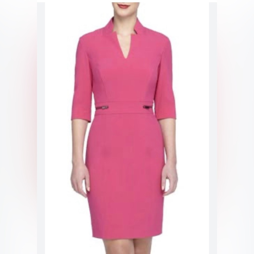 Elegant Pink Women's Tahari Dress